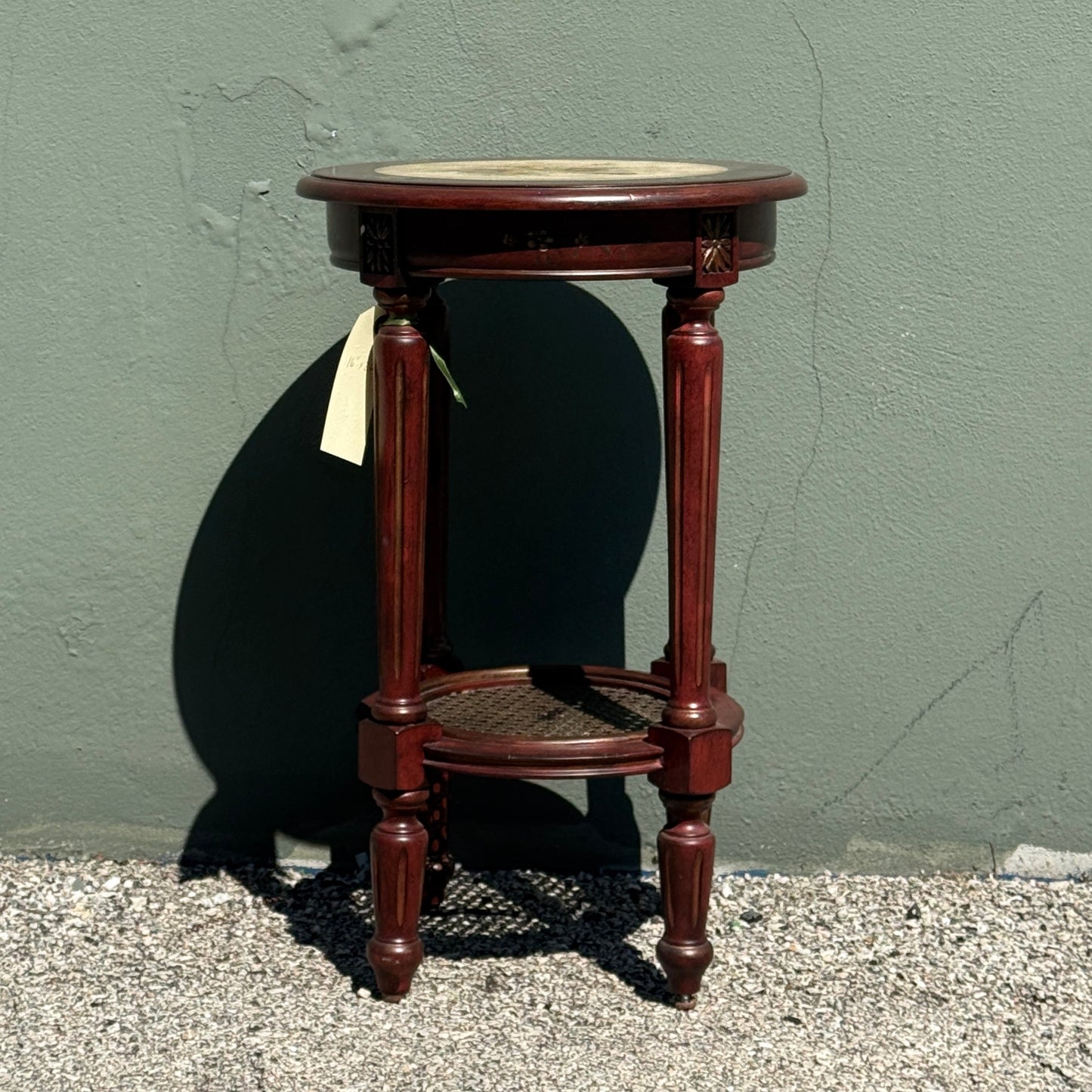 1980s Decorative Accent Table & Plant Stand