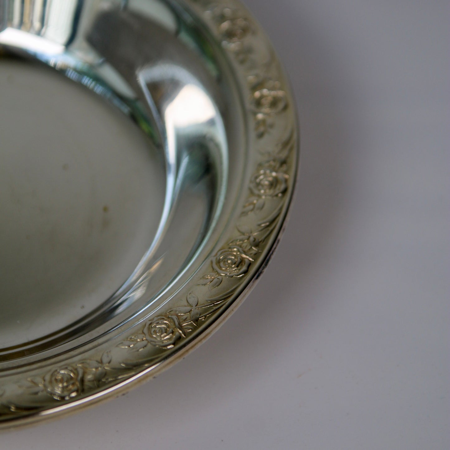 Silver Bowl with Rose Trim – Reed & Barton
