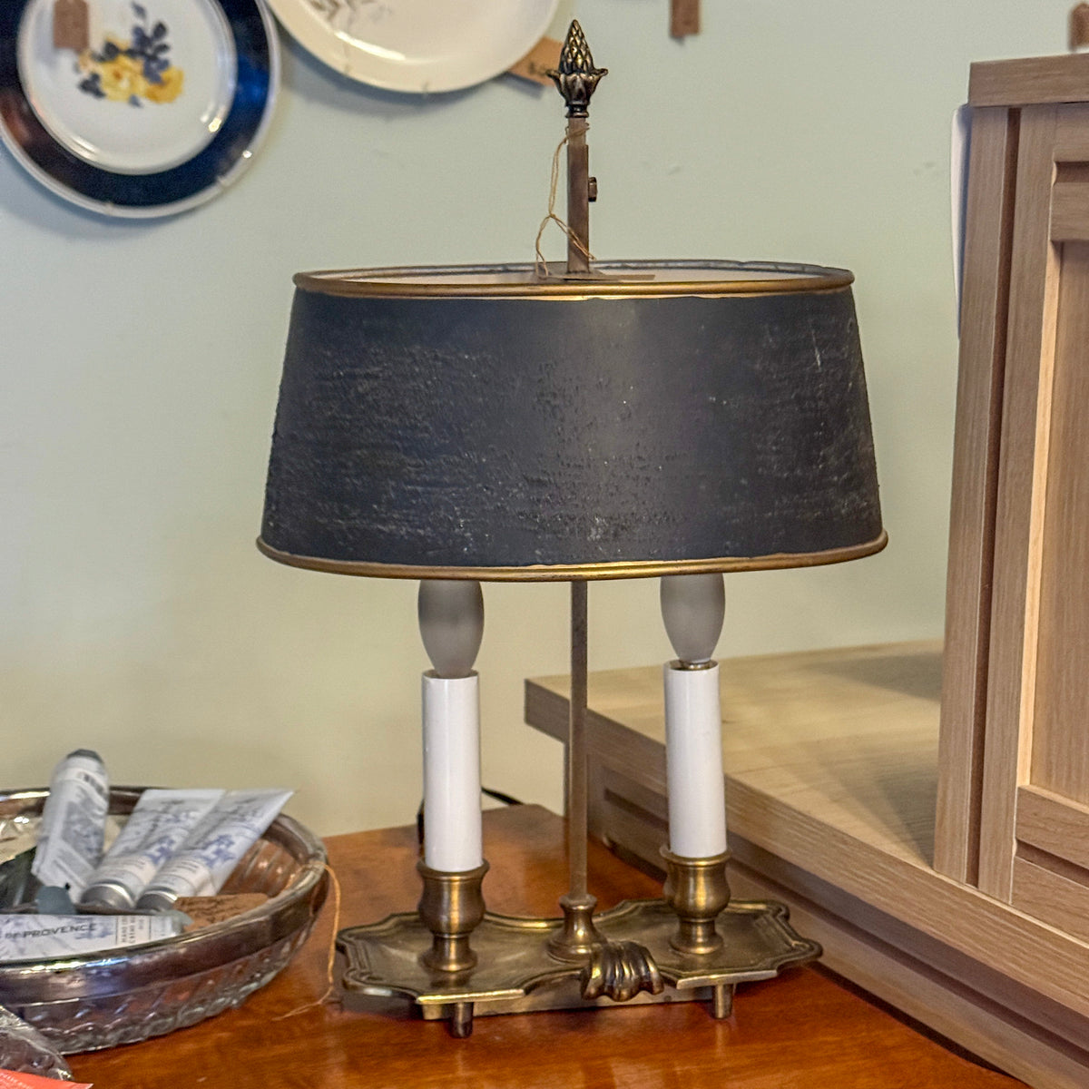 Vintage Double Candlestick Lamp