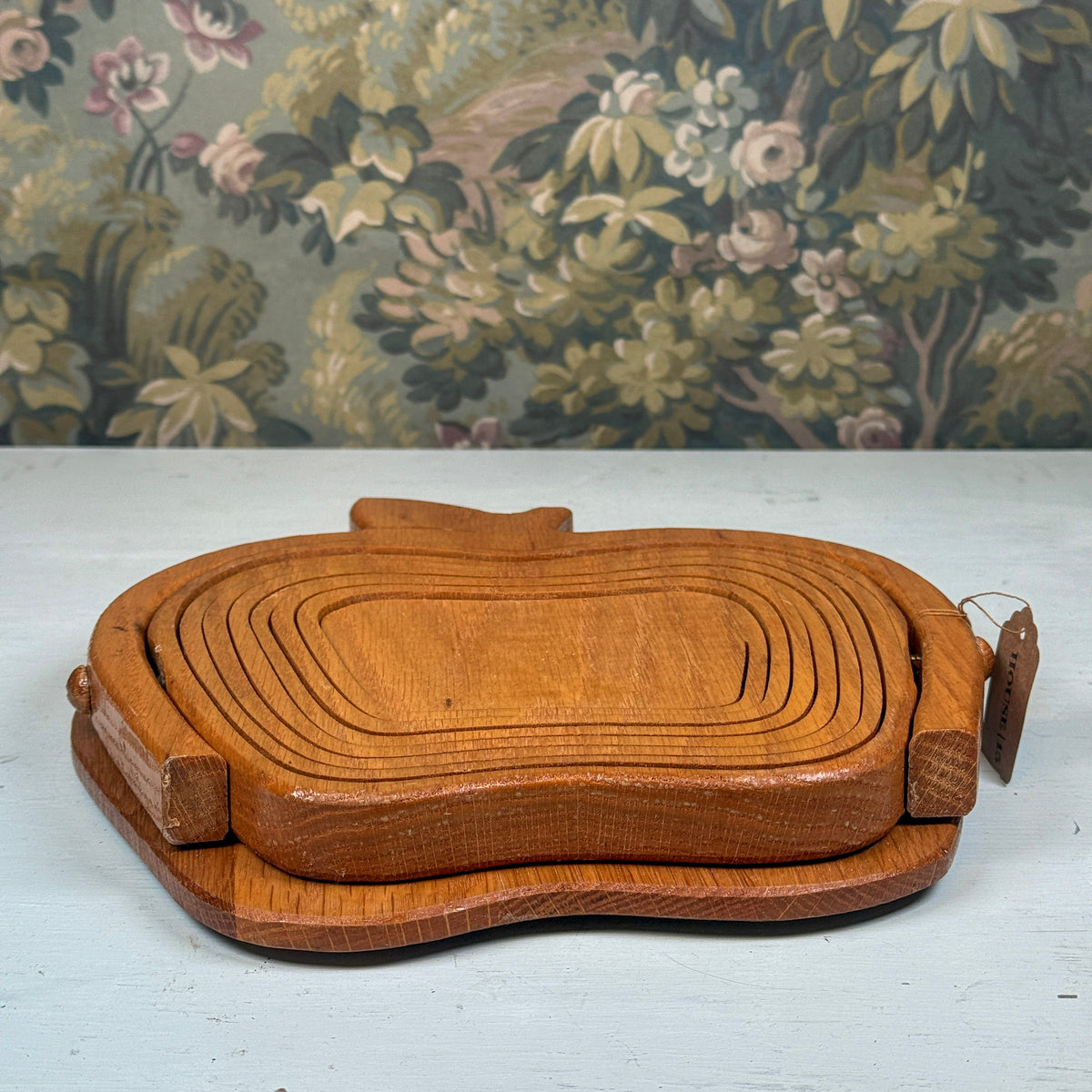 Wooden Apple Nesting Bowl