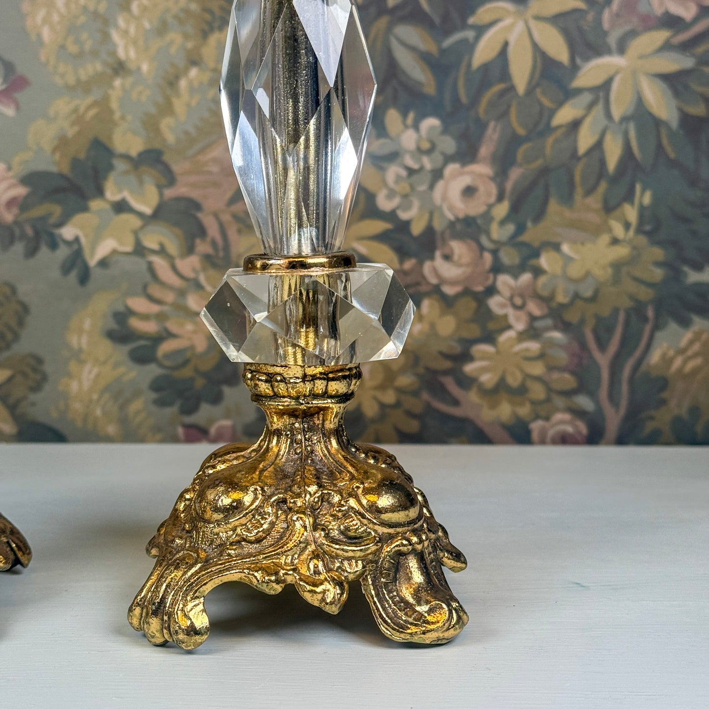 Hollywood Regency Pair of Candlesticks