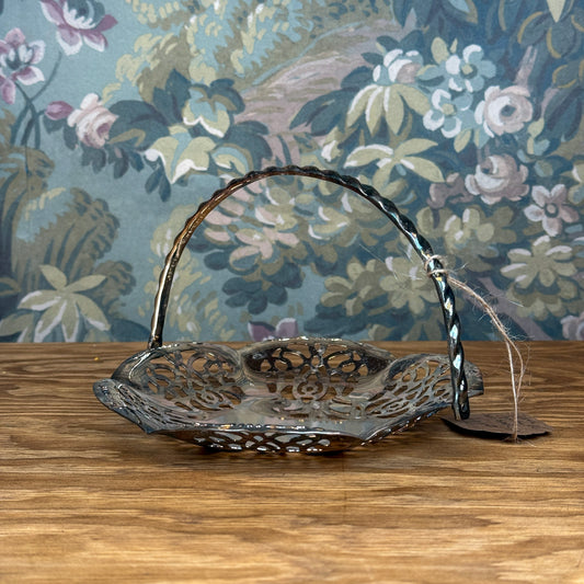 Silver Tray Catchall with Handle