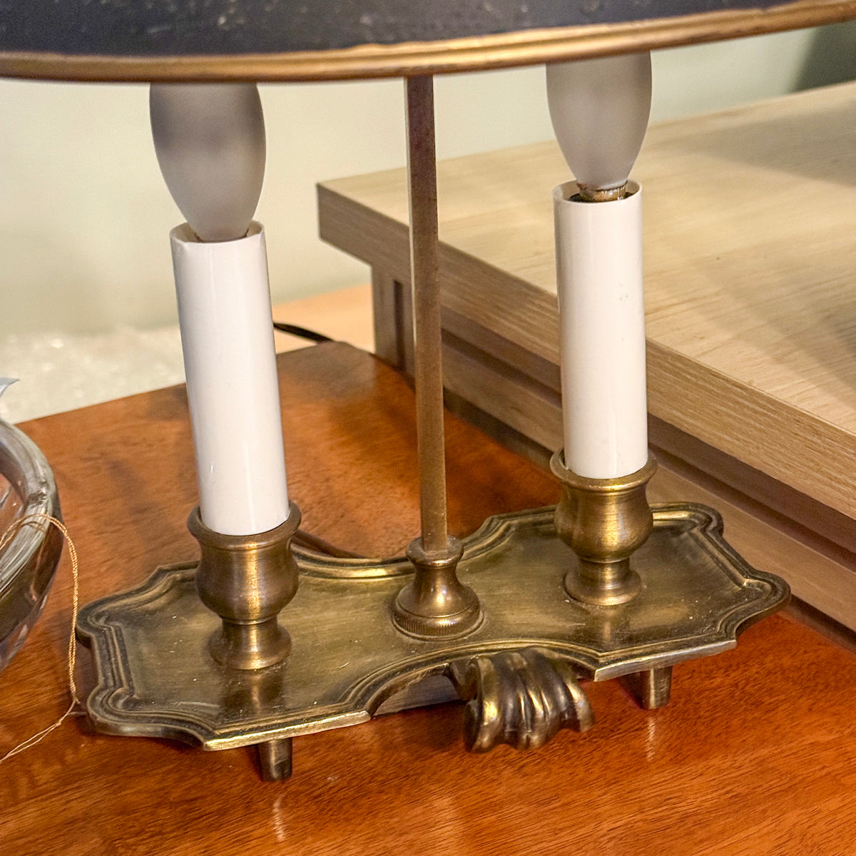 Vintage Double Candlestick Lamp