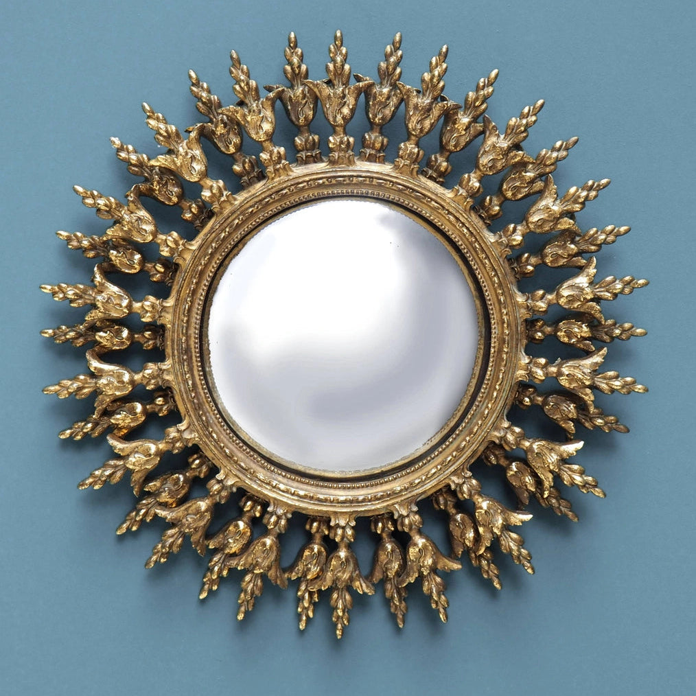 Ornate Sun Convex Mirror