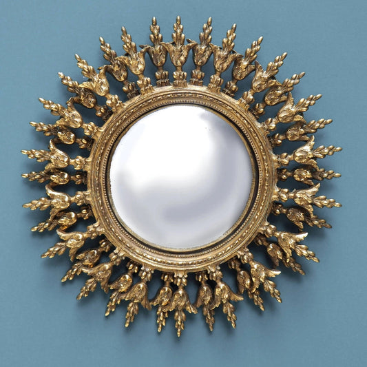 Ornate Sun Convex Mirror