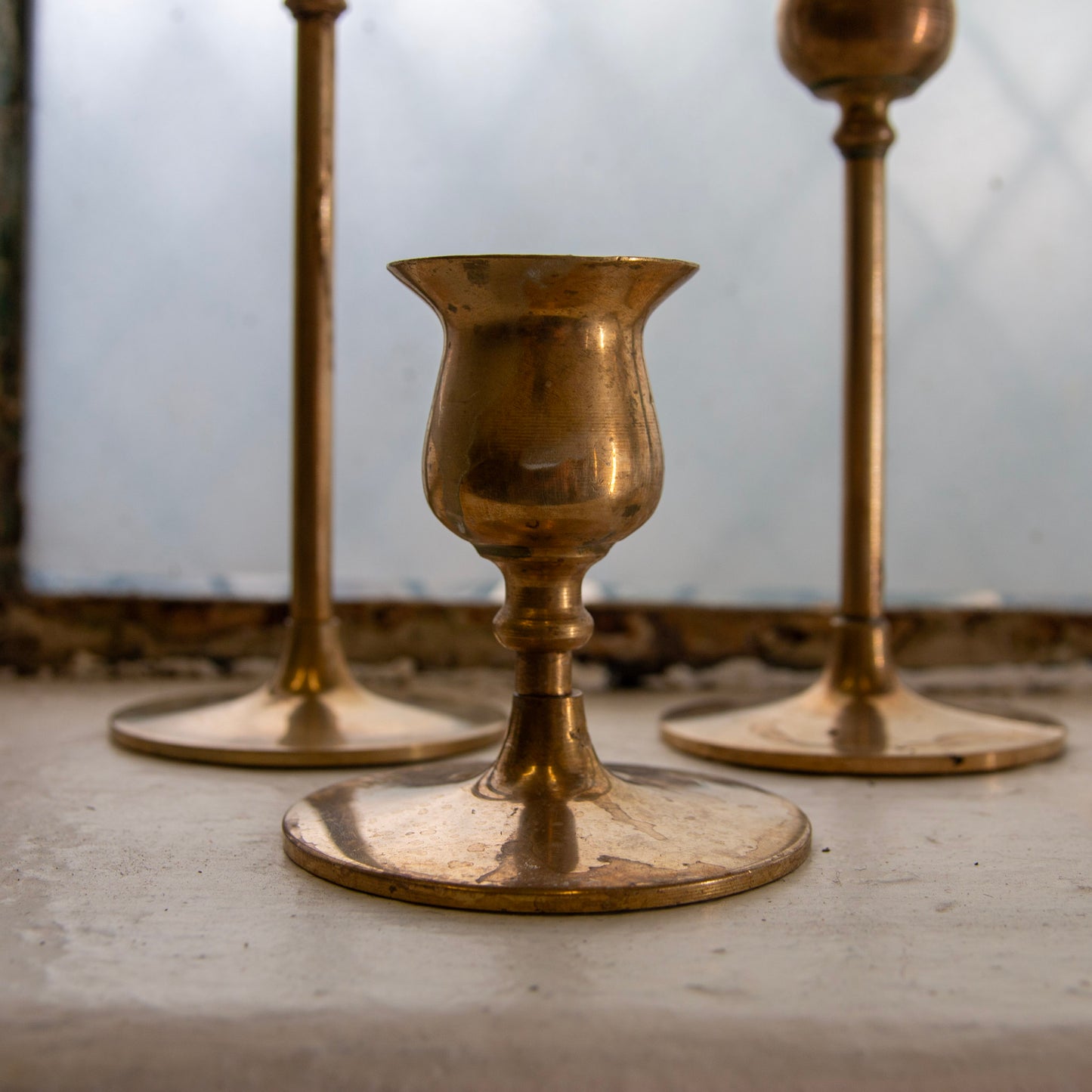 Tulip Taper Candle Holders, Set of 4