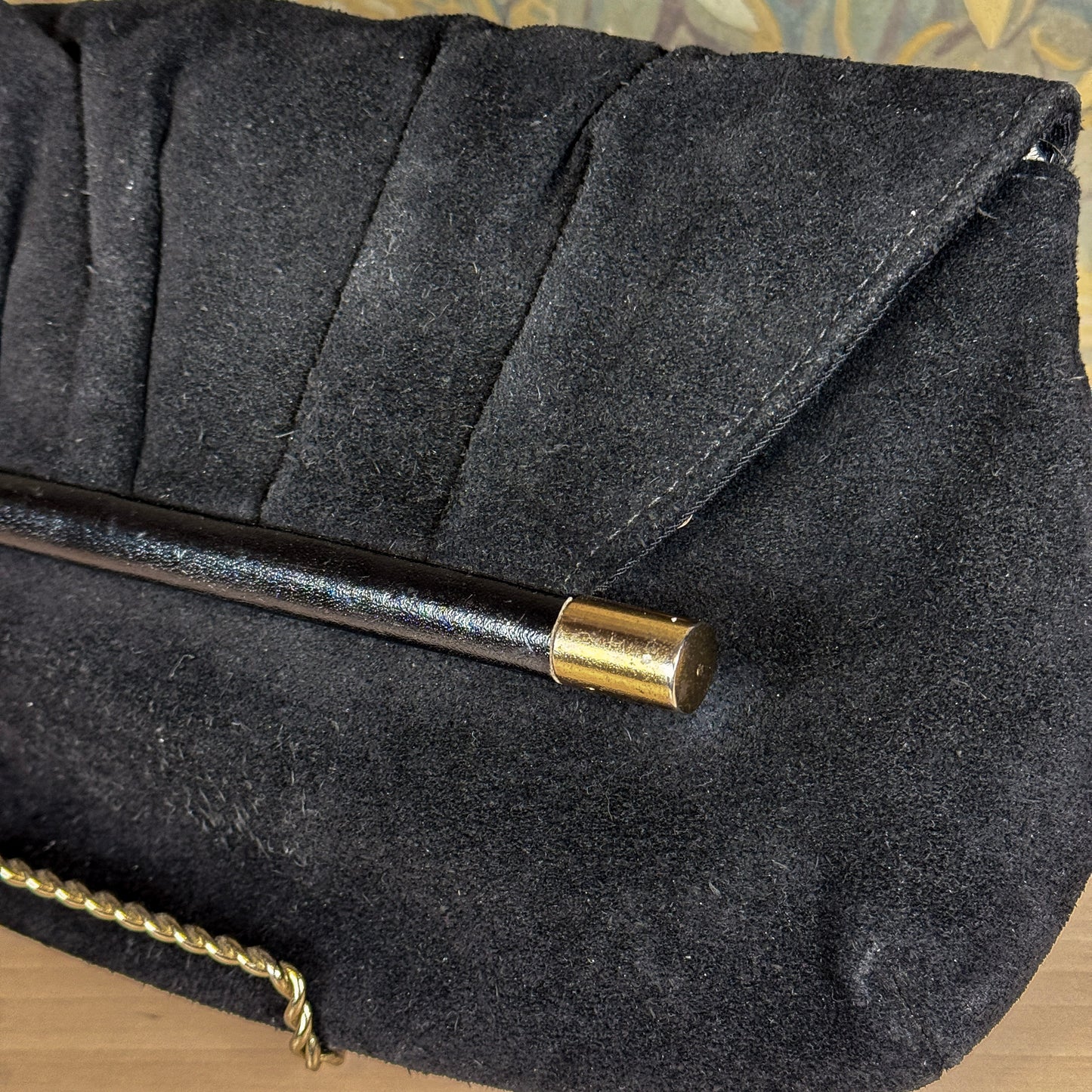 Vintage Black Velvet Purse