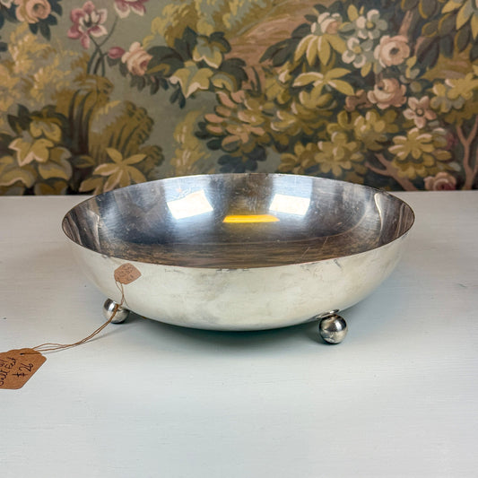 Silver Bowl with Ball Feet