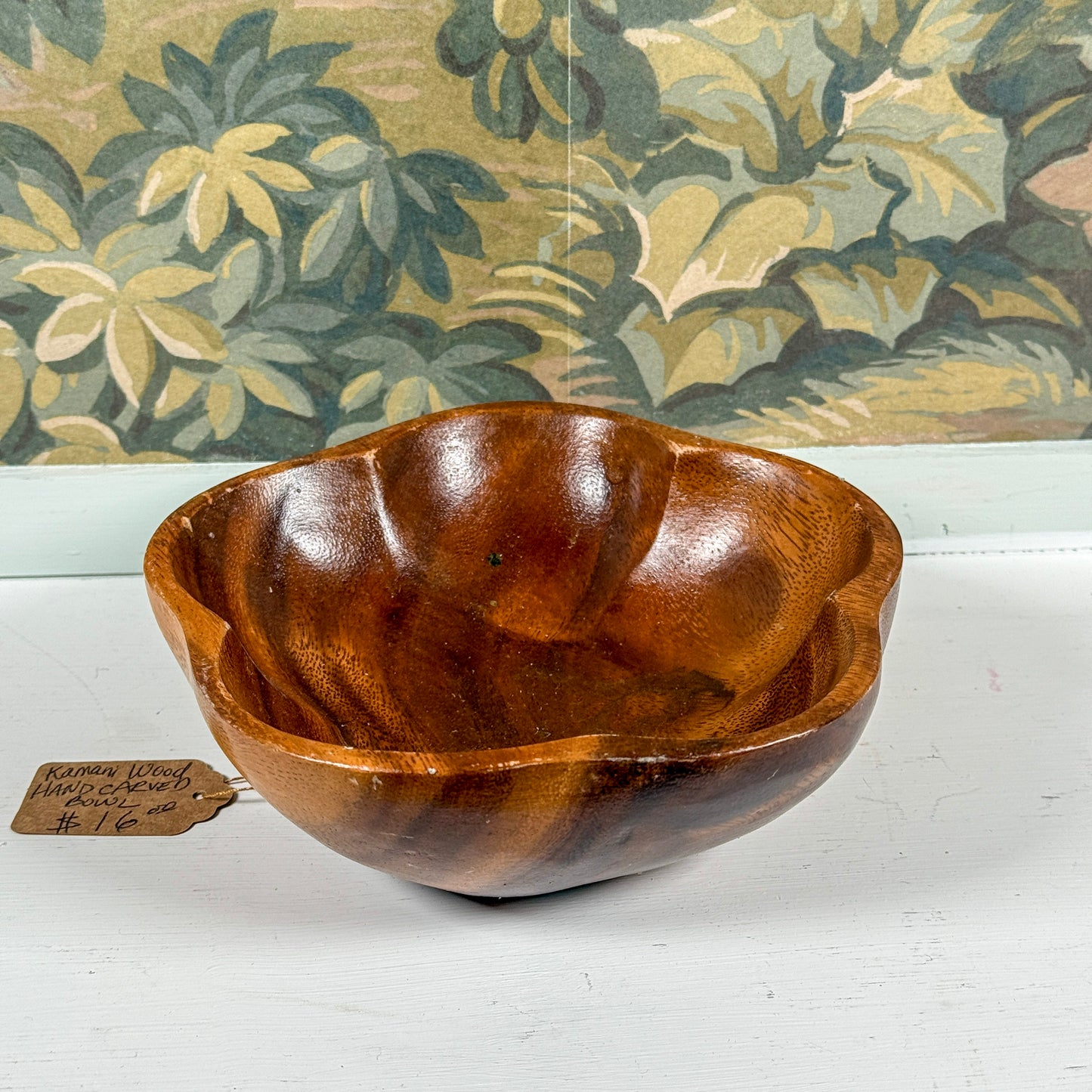 Kamani Wood Hand Carved Bowl