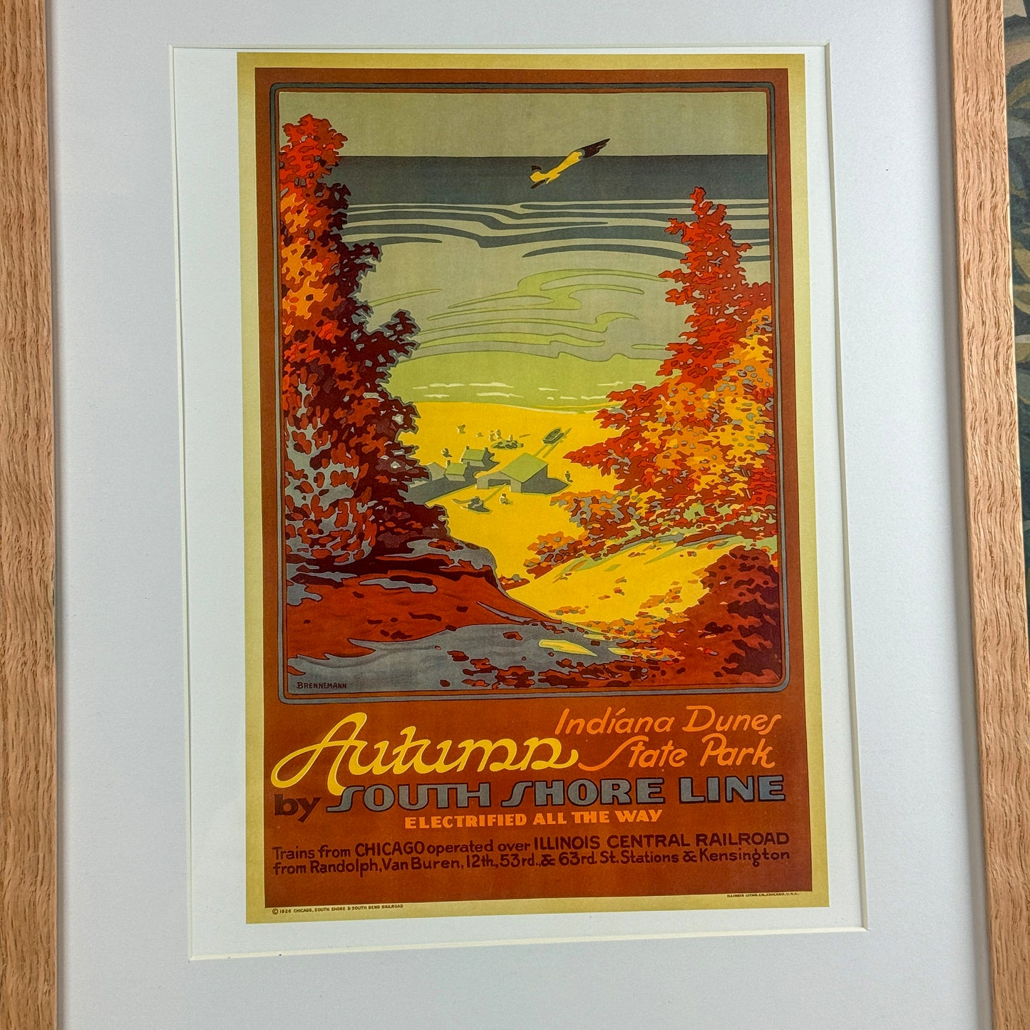 Autumn by South Shore Line Framed Print