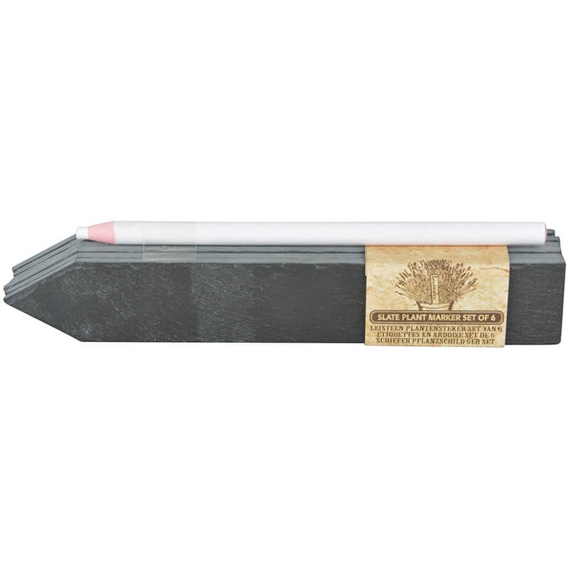 Set of 6 Slate Plant Markers