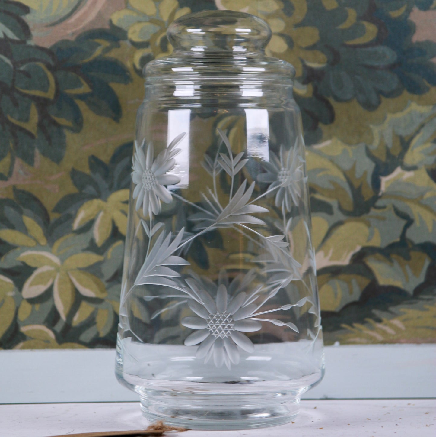 Etched Apothecary Jar