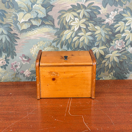 Vintage Wooden Recipe Box