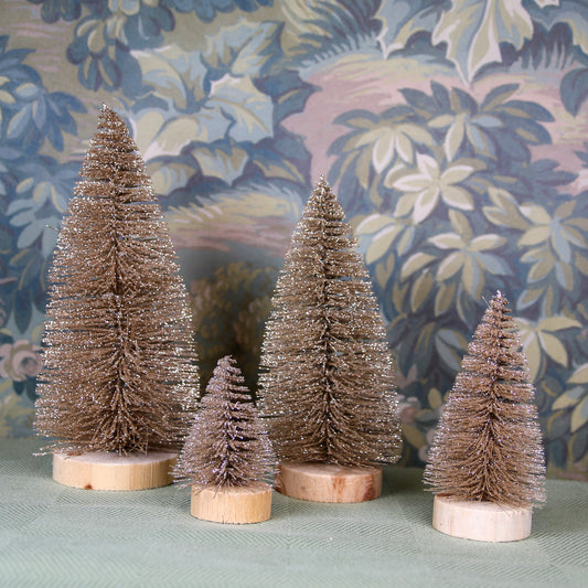 Set of 4 Glitter Trees