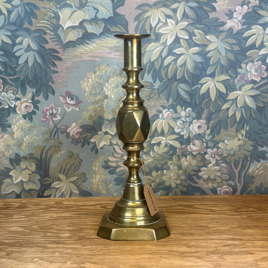 Single Brass Candlestick, 10.75"