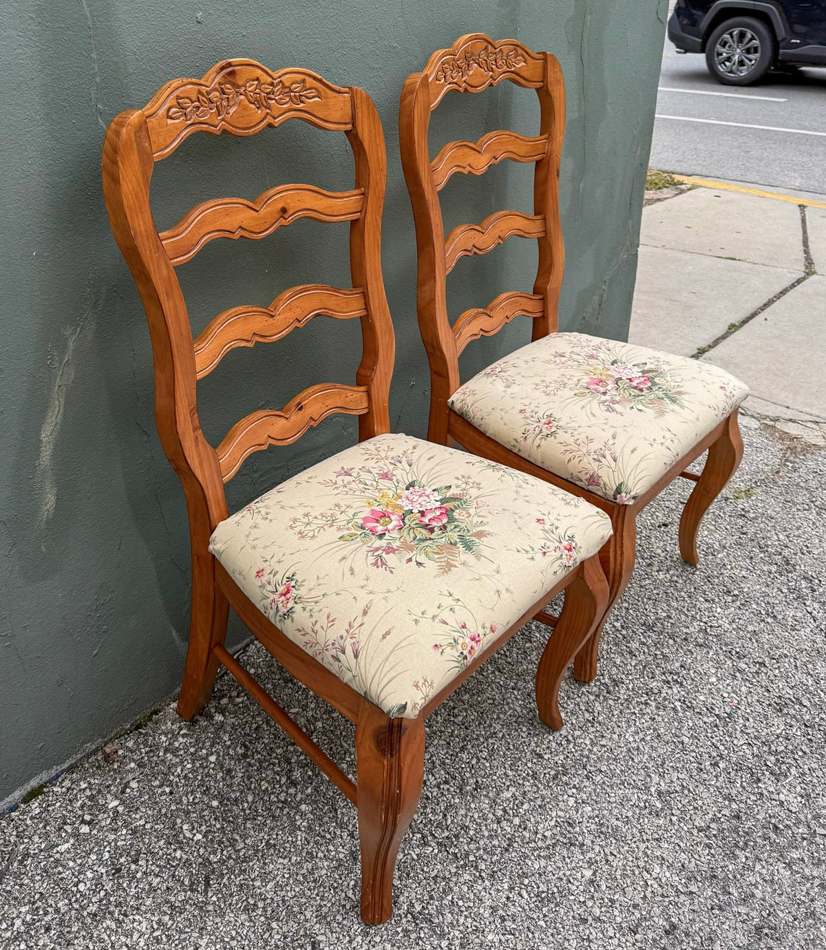 Vintage French Country Side Chairs
