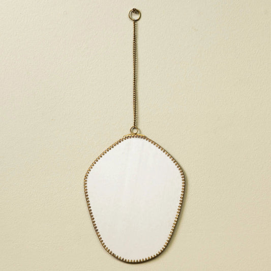 Scalloped Edge Hanging Mirror