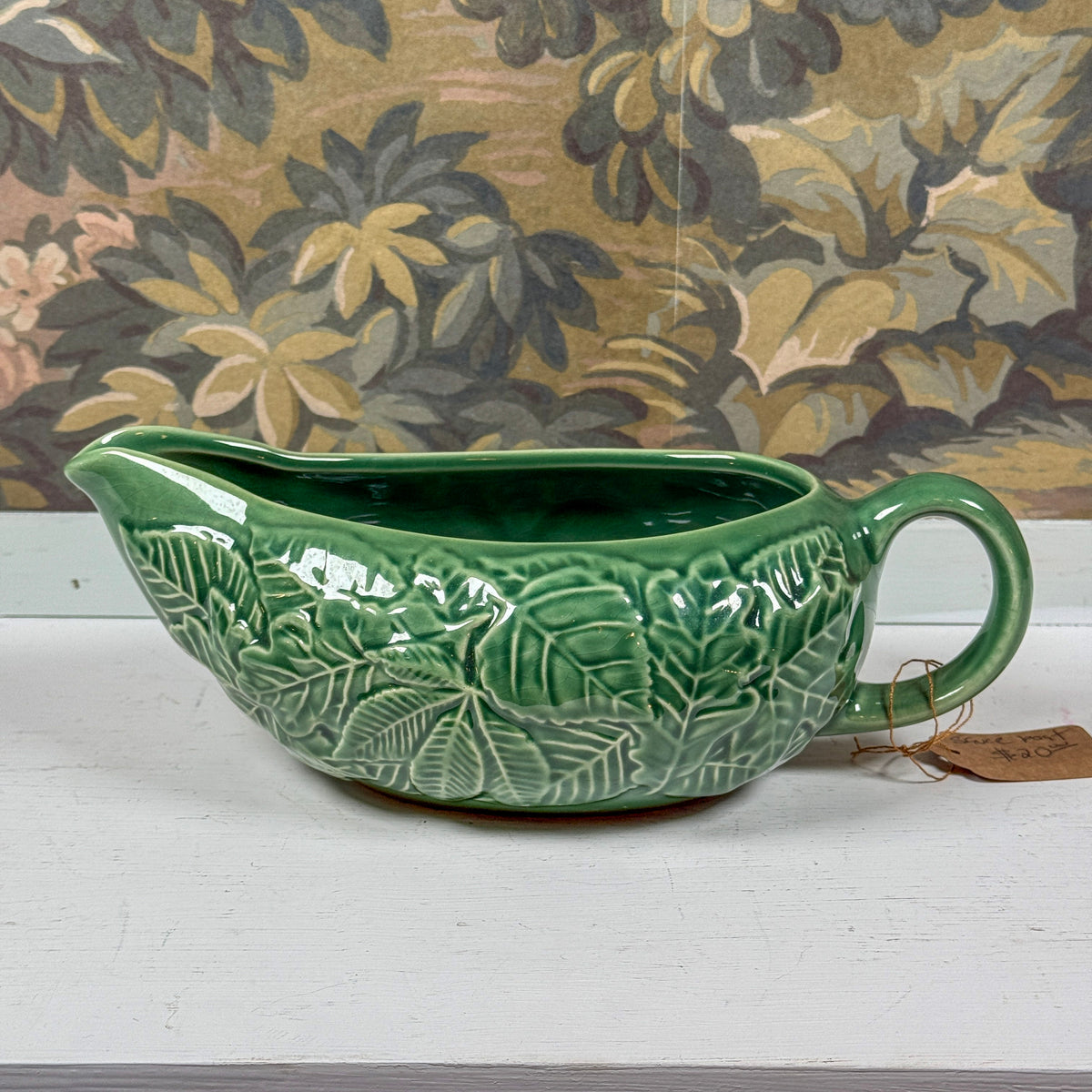 Vintage Leaf Sauce Boat