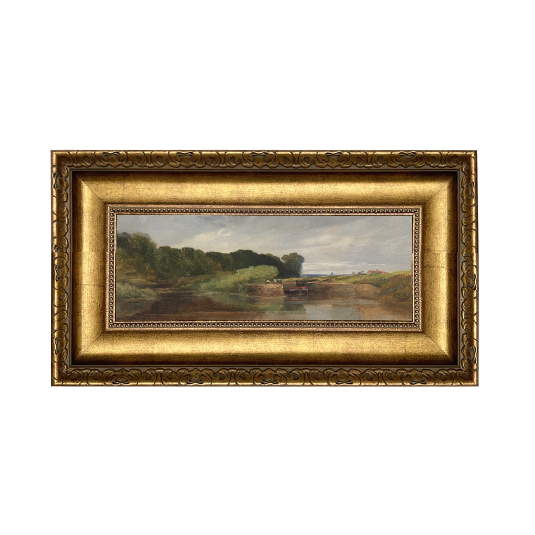 By the Water English Landscape Painting Print