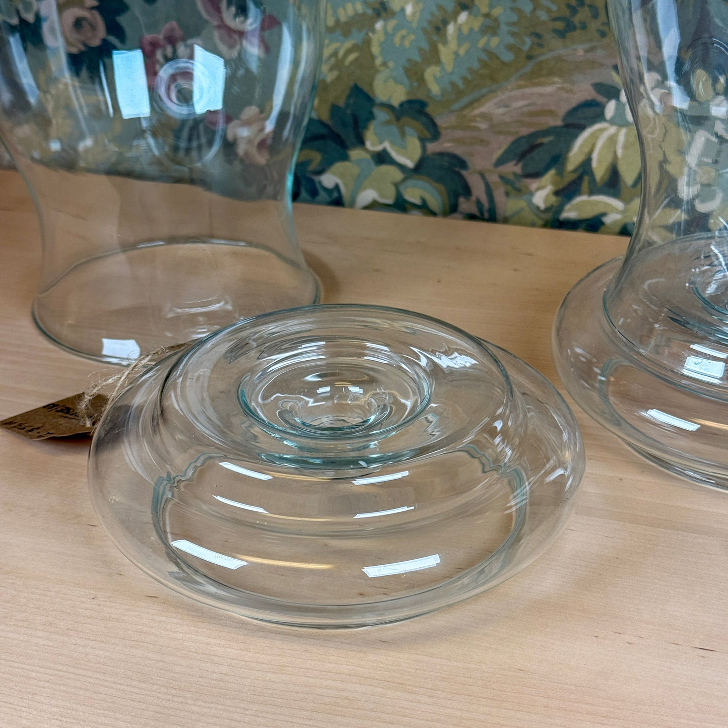 Clear Hass 2-Piece Hurricane Candle Holder