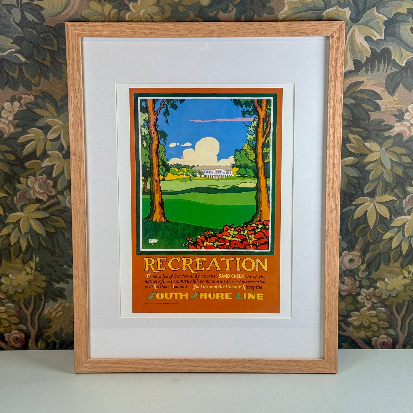 Recreation by South Shore Line Framed Print