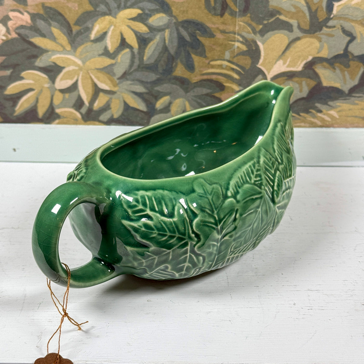 Vintage Leaf Sauce Boat
