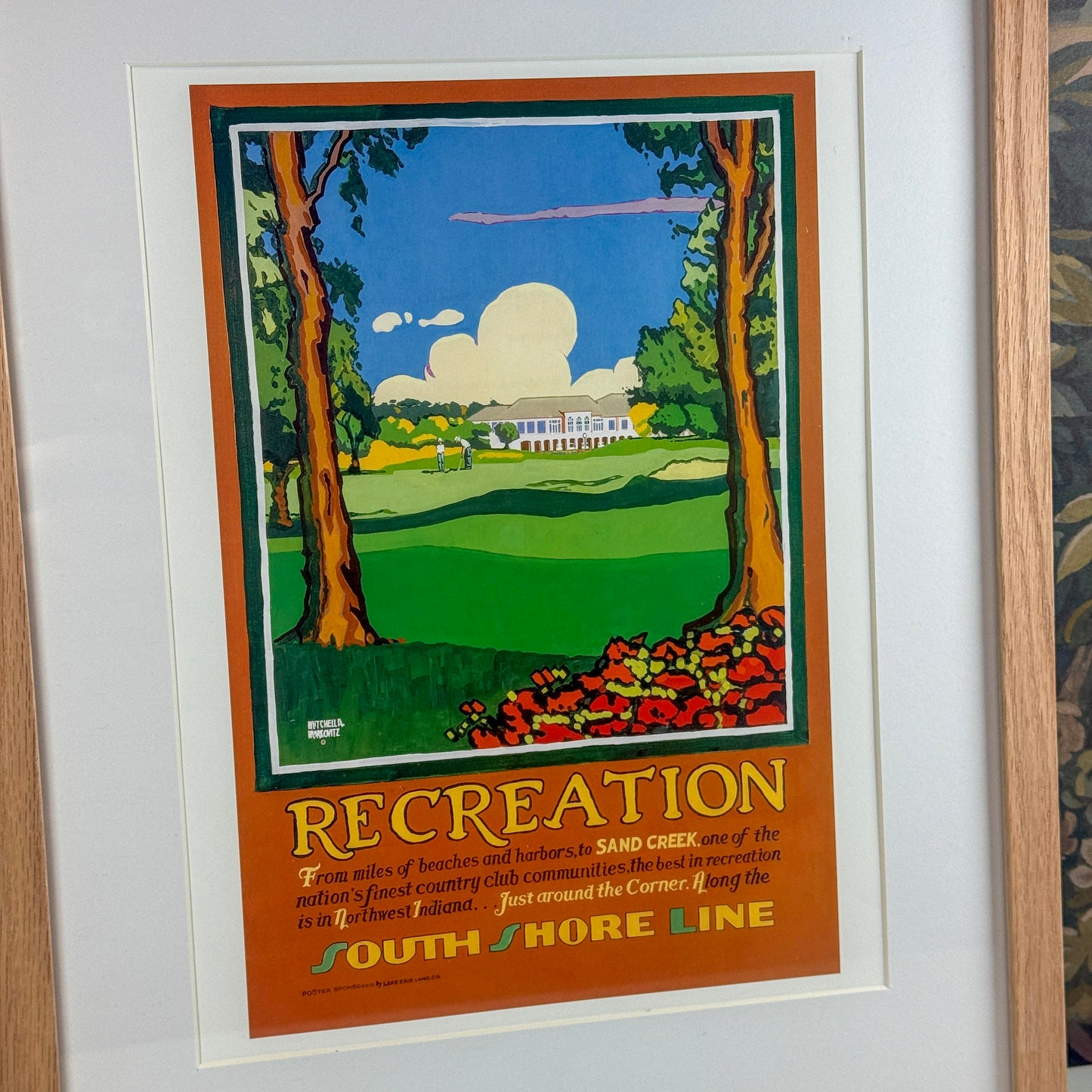 Recreation by South Shore Line Framed Print