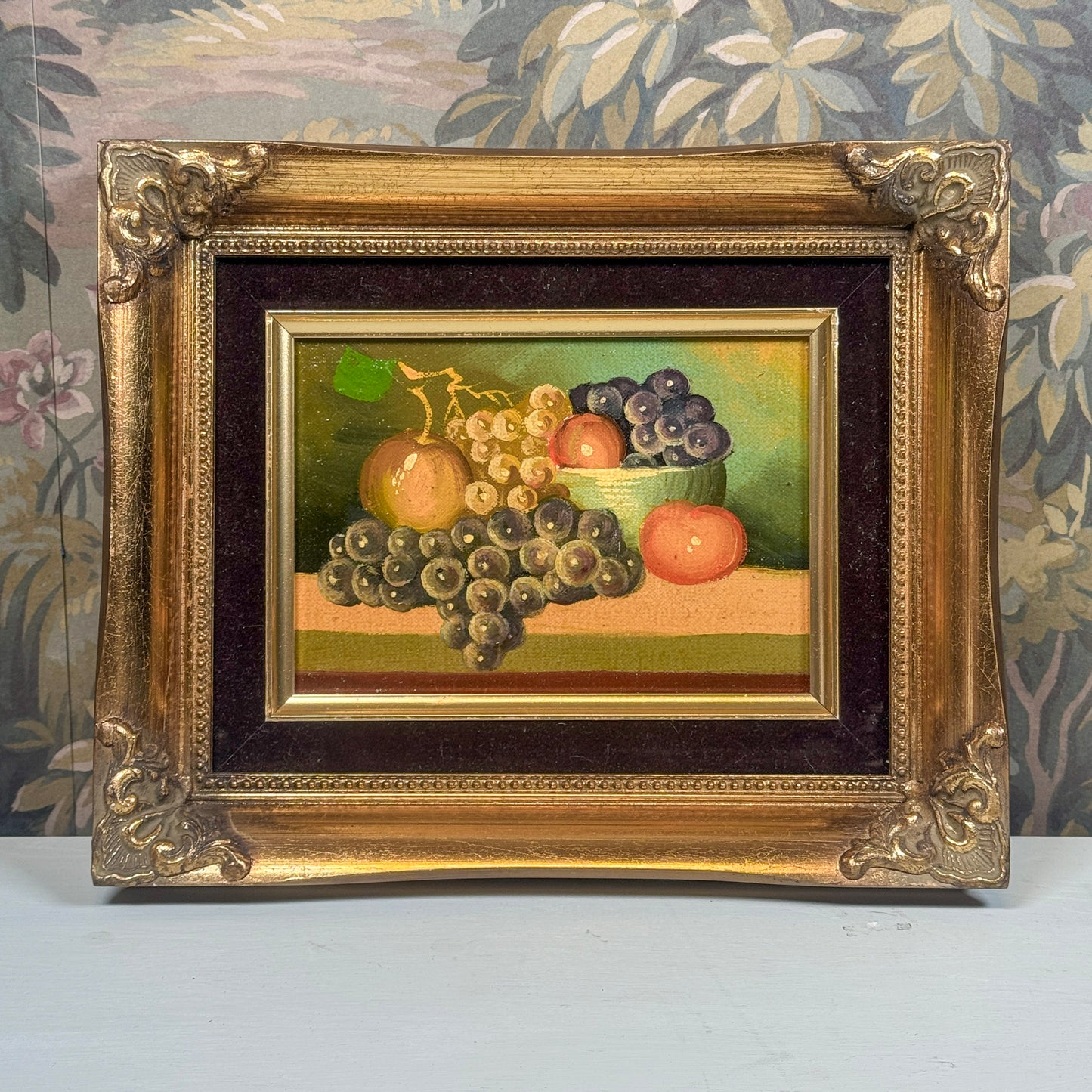 Velvet Matted Fruit Painting