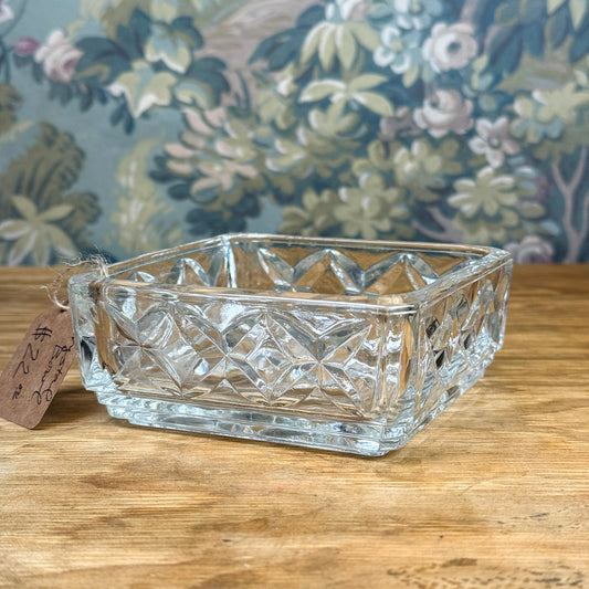 Crystal Square Bowl