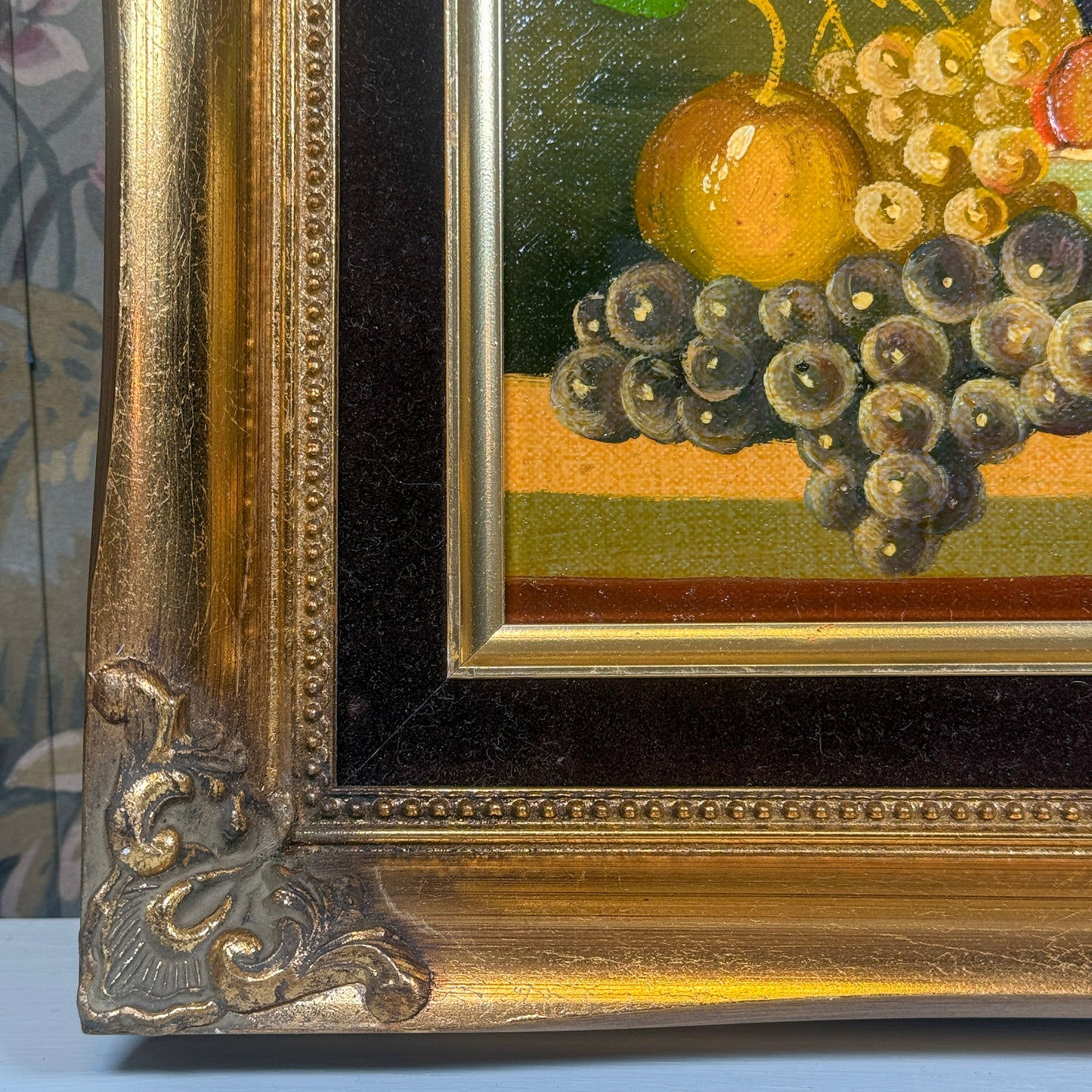 Velvet Matted Fruit Painting