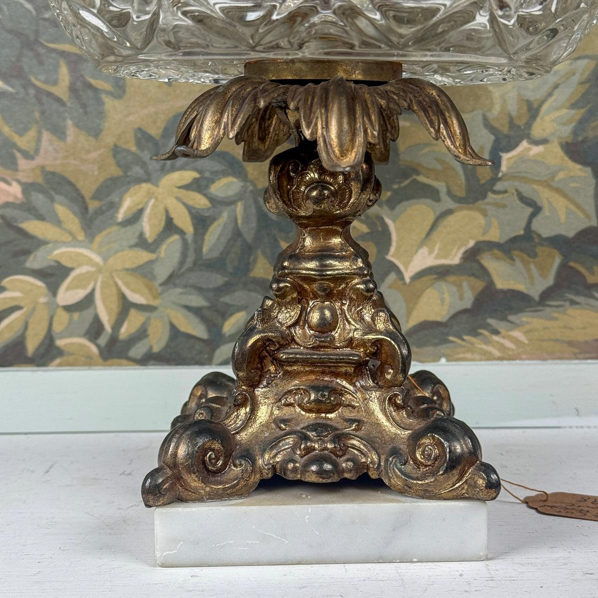 Vintage Cut Crystal Pedestal Compote