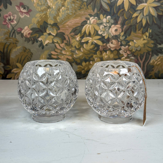 Crystal Votive Pair