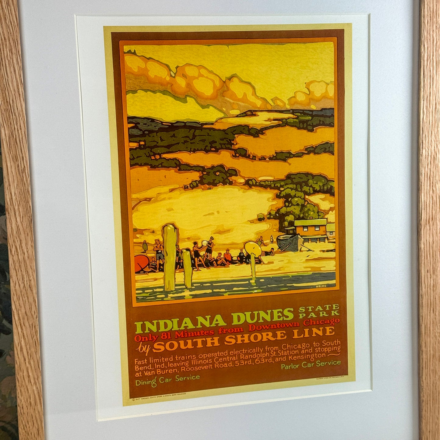 Indiana Dunes State Park I by South Shore Line Framed Print