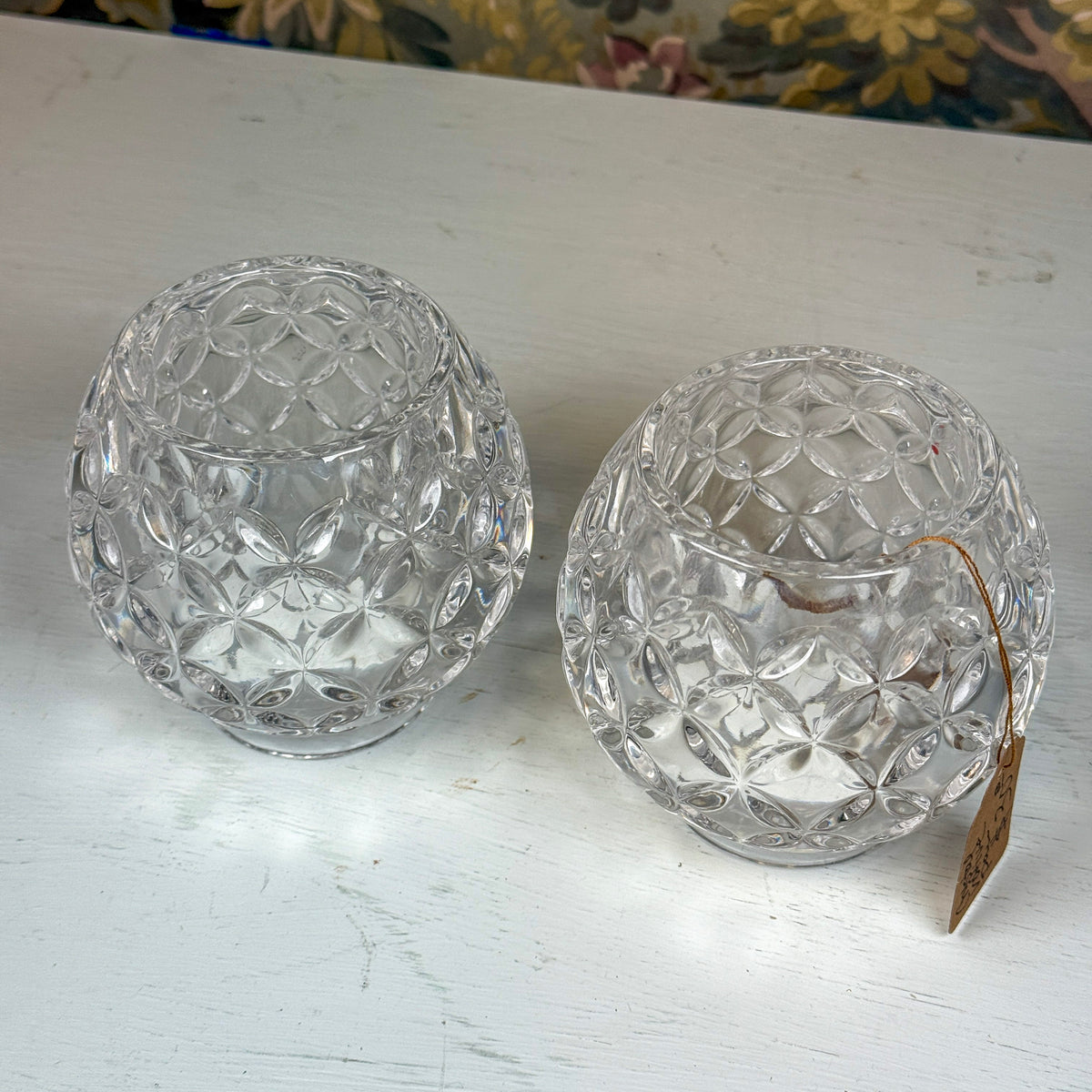 Crystal Votive Pair
