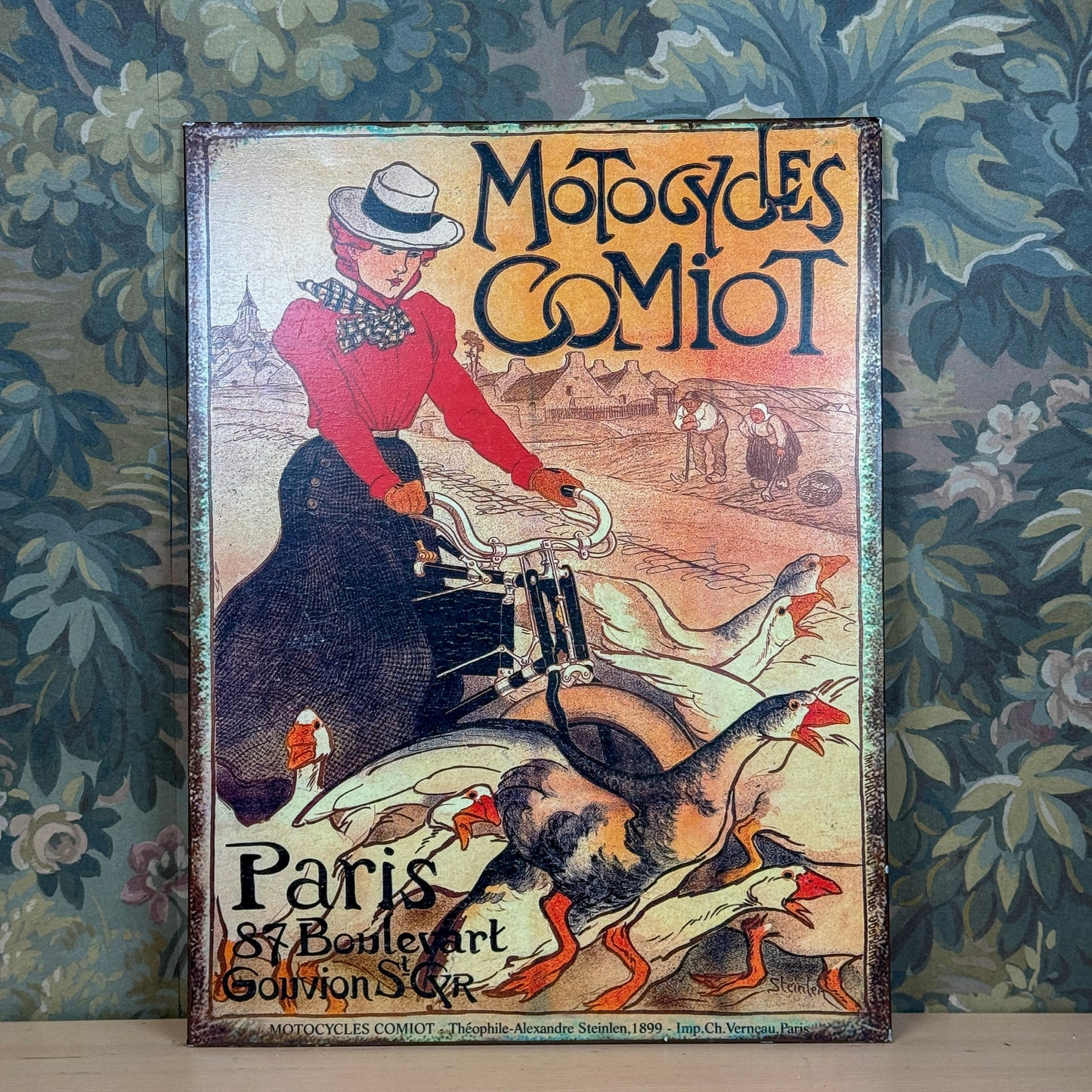 Vintage French Tin Art