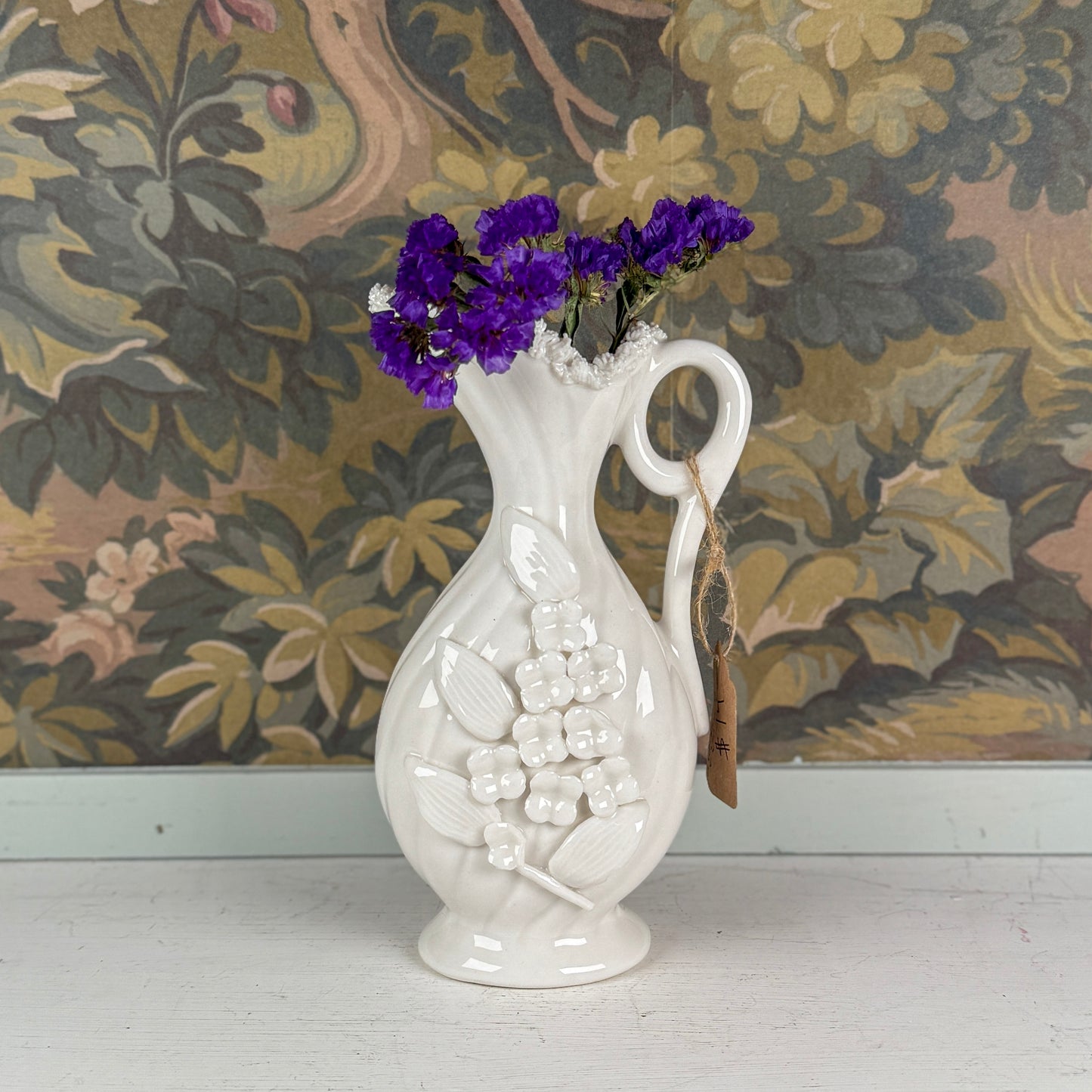 White Floral Vase