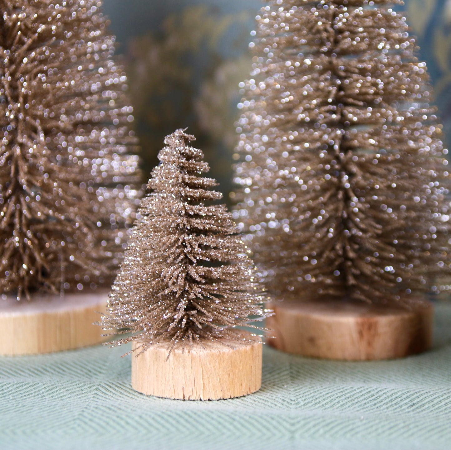 Set of 4 Glitter Trees