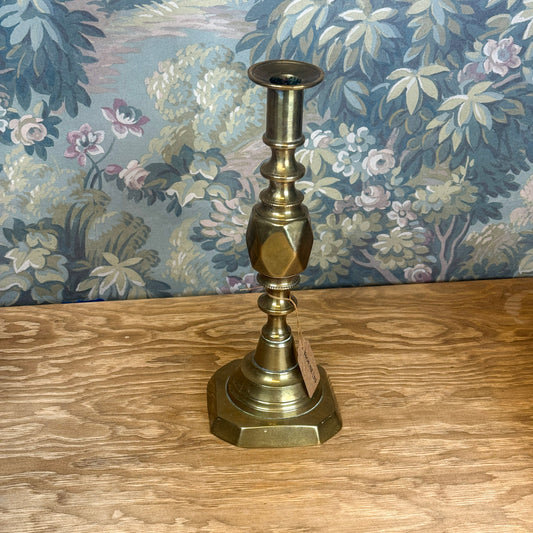 Single Brass Candlestick, 10.75"
