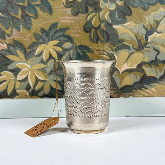 Silver Etched Cup