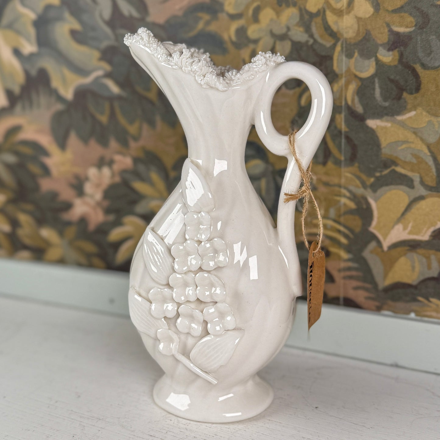 White Floral Vase