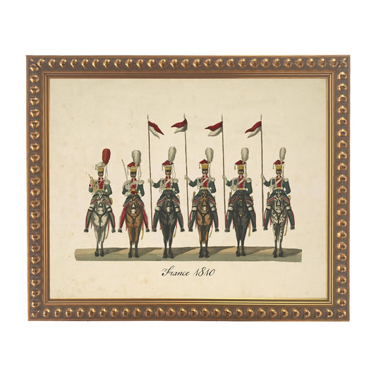 French Soldiers Framed Illustration