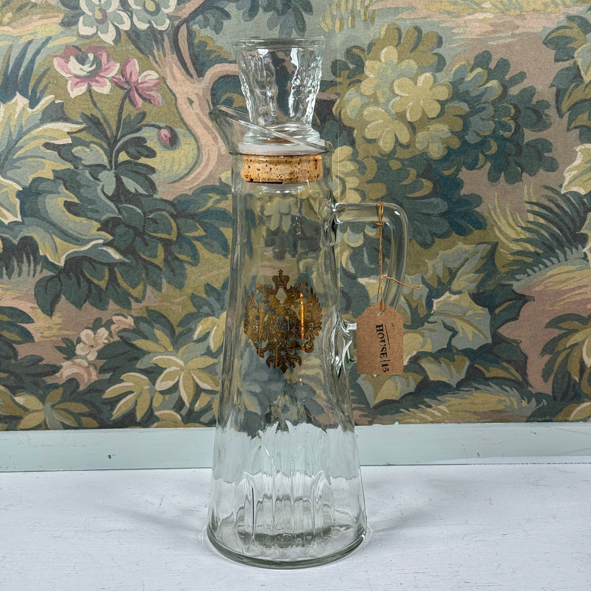 Gold Leaf Emblem Decanter