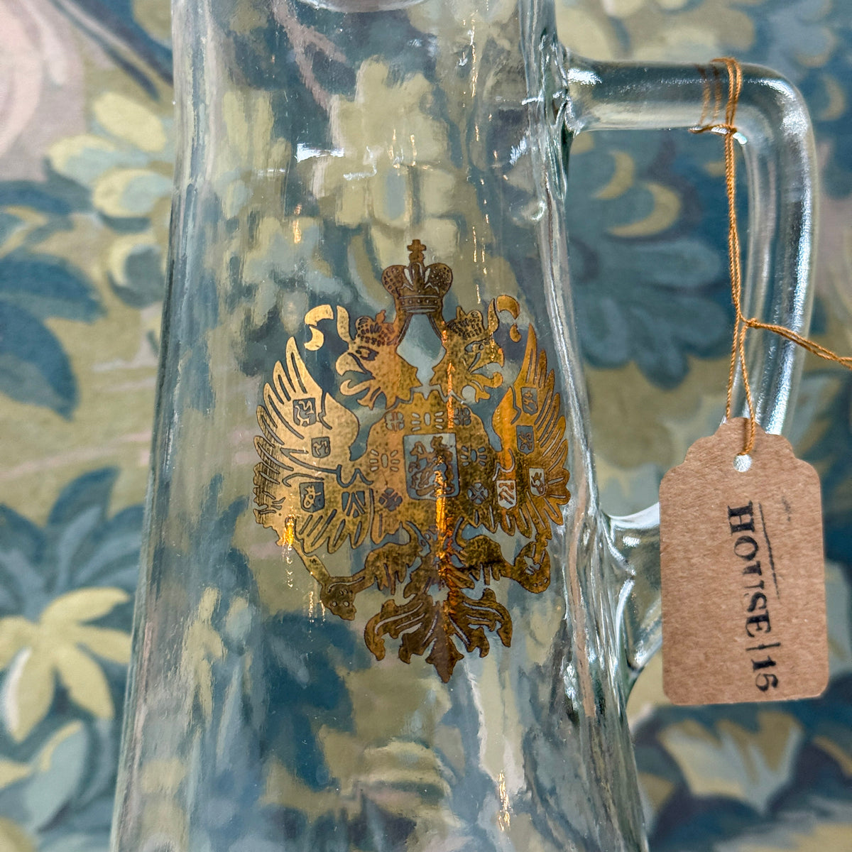 Gold Leaf Emblem Decanter