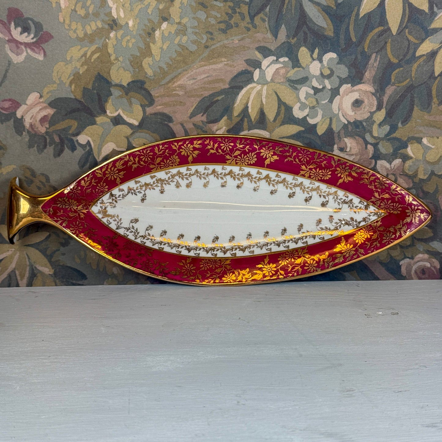 Limoges Hand Painted Fish Dish