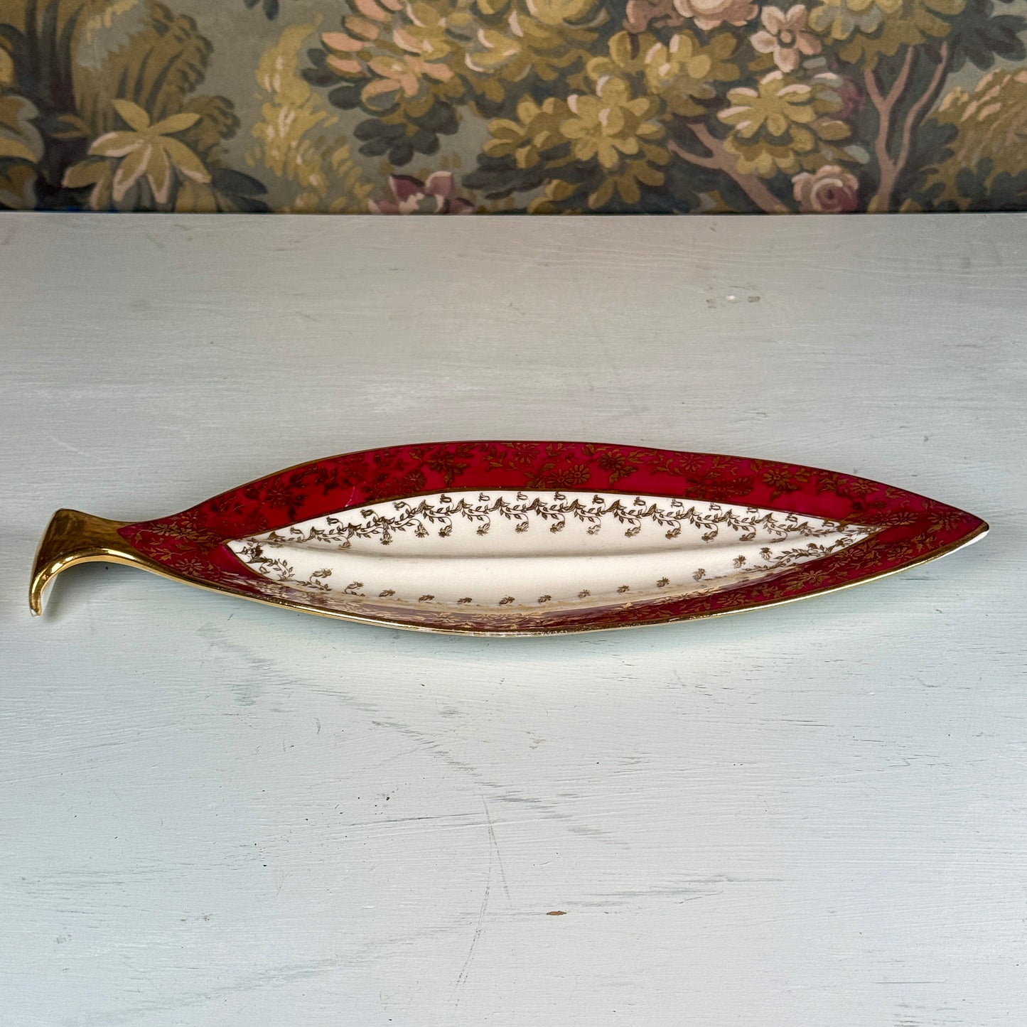 Limoges Hand Painted Fish Dish
