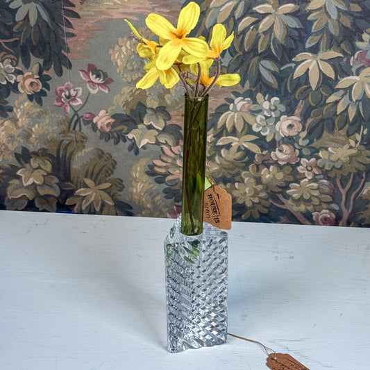 Vintage Cut Crystal Candlestick