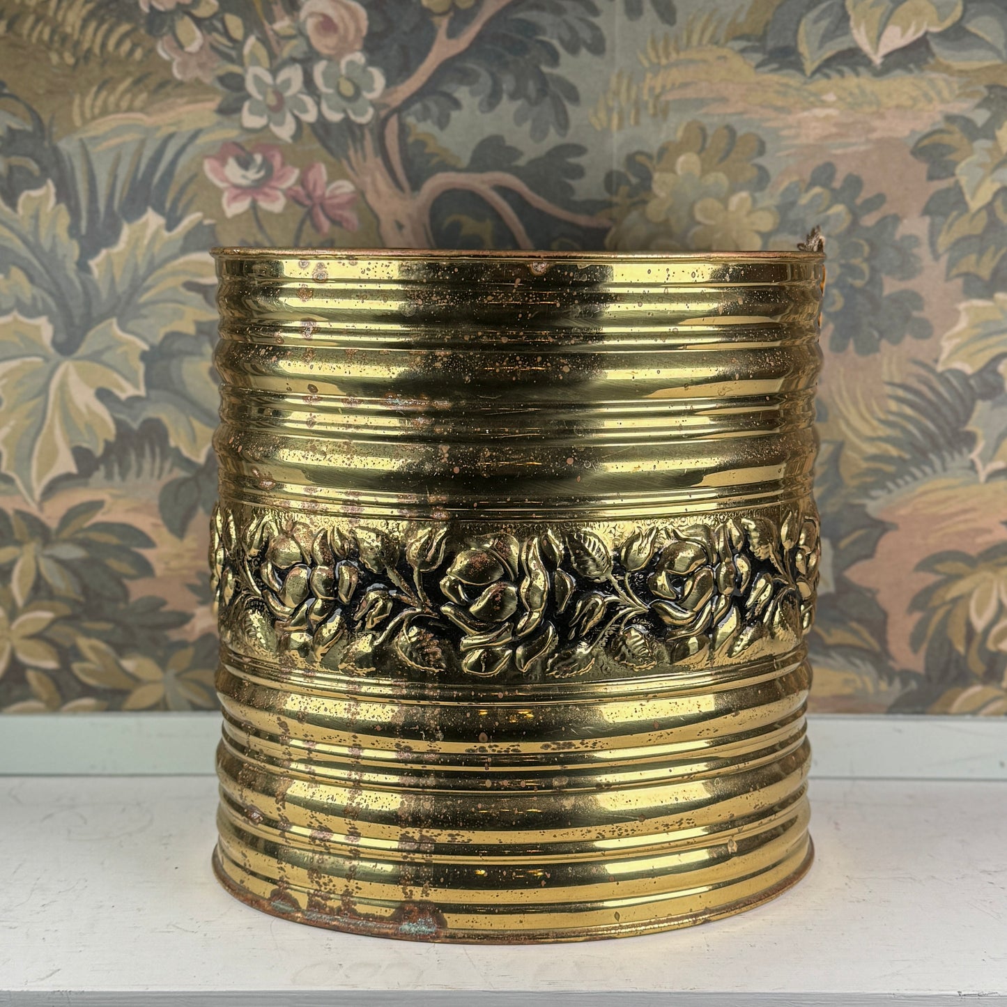 Brass Vintage Lord & Taylor Trash Can