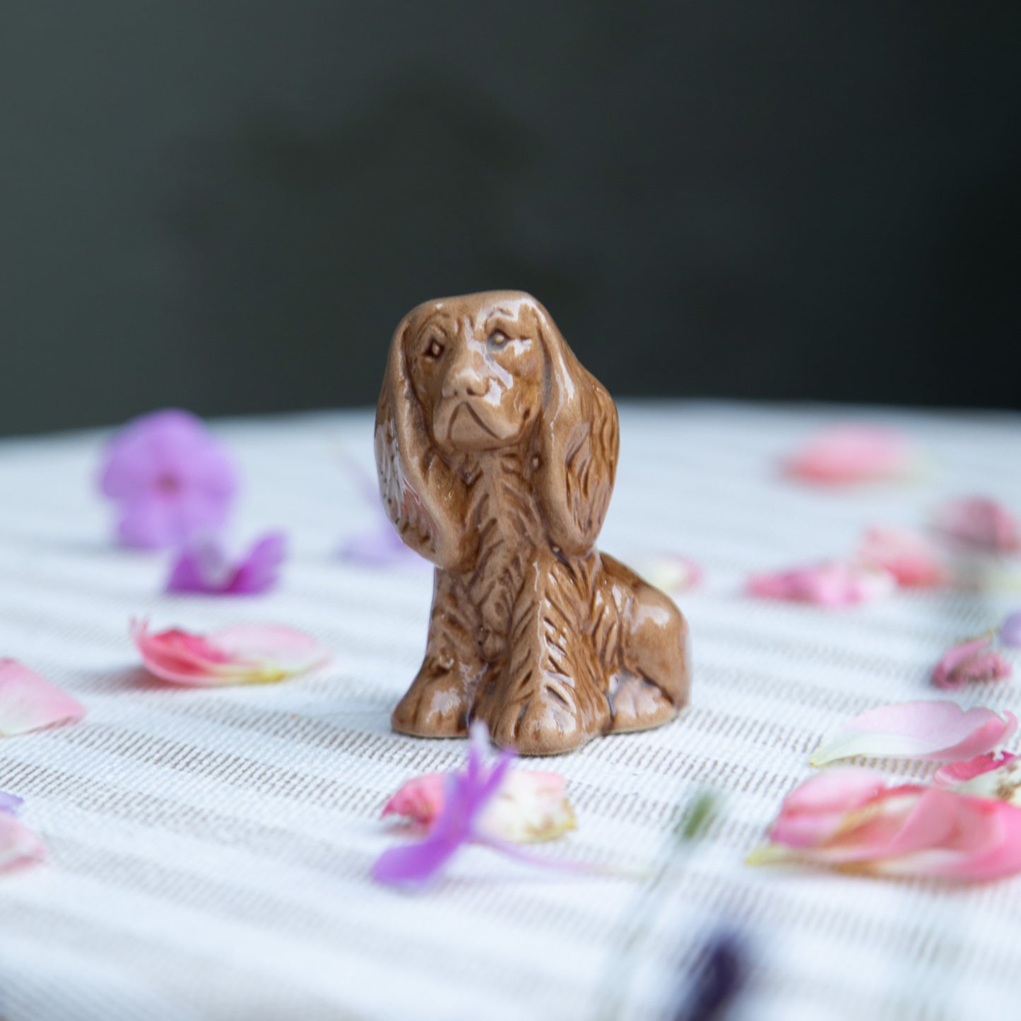Vintage Ceramic Cocker Spaniel Dog Figurine