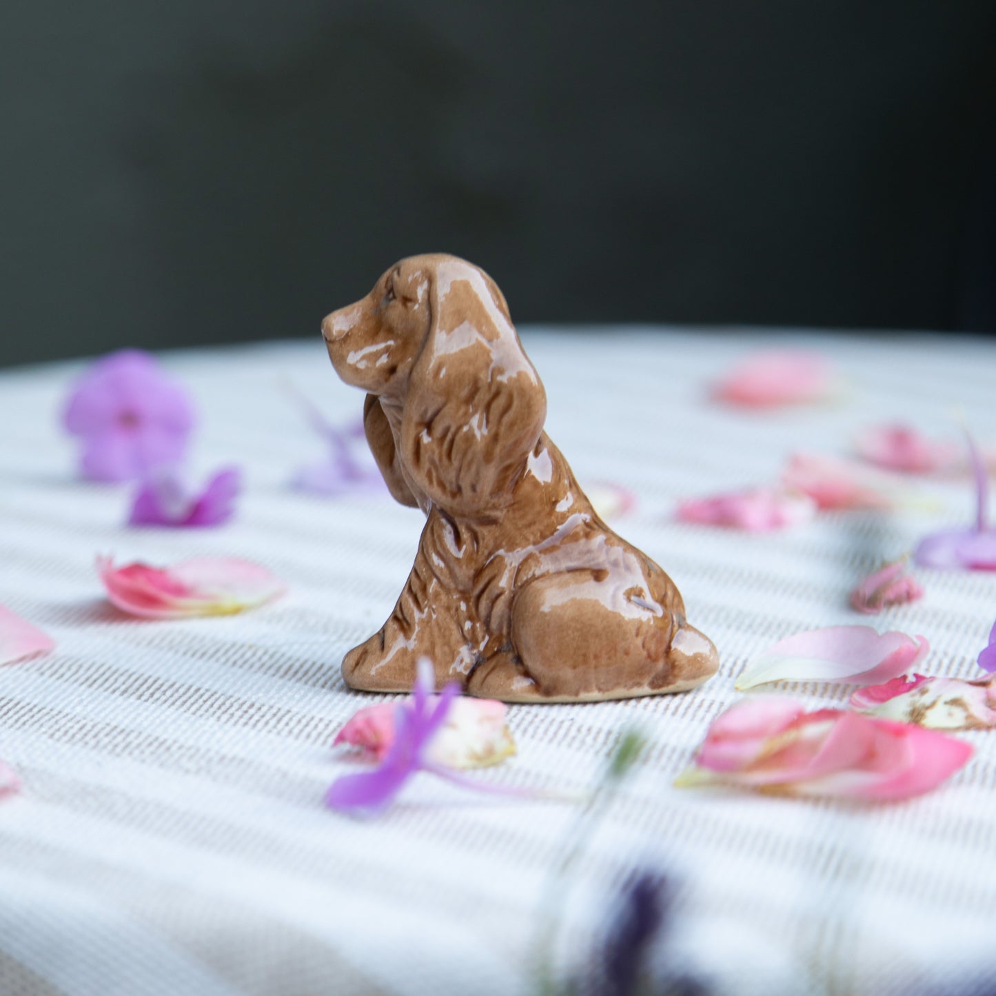 Vintage Ceramic Cocker Spaniel Dog Figurine
