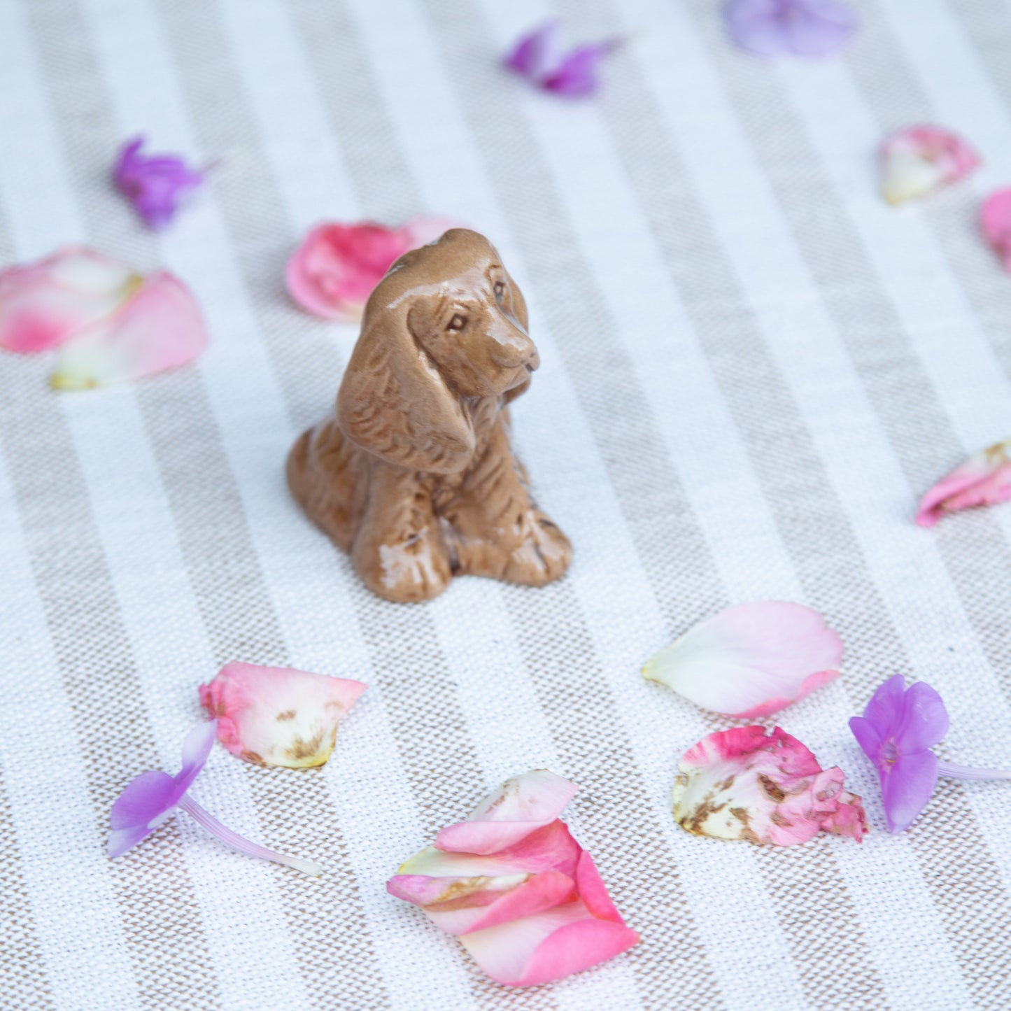 Vintage Ceramic Cocker Spaniel Dog Figurine